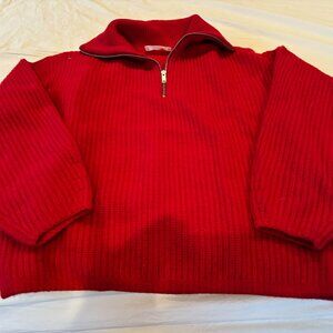 Beautiful like new Everlane 100% Merino wool quarter zip sweater